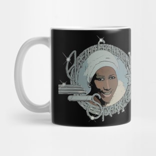 In the Presence of Greatness Aretha Fan Tee Mug